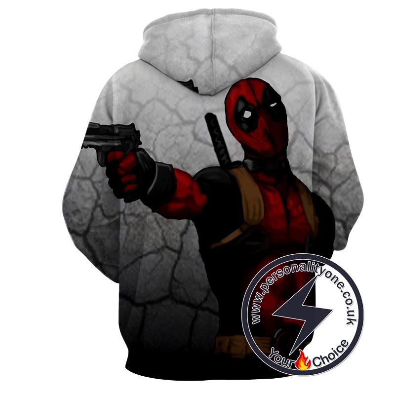 Deadpool Fire - Deadpool 3D - Hoodies